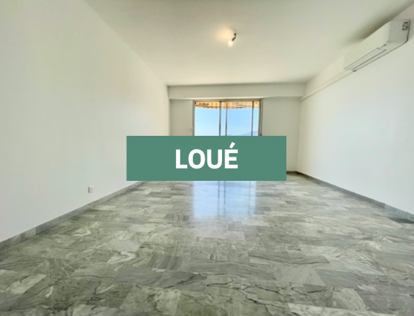 Bastia Nord Appartement F3 loué vide avec terrasse vue mer